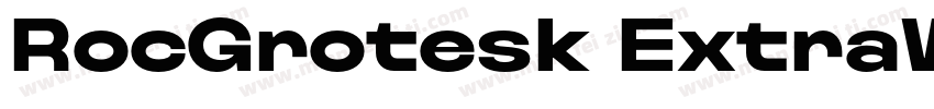 RocGrotesk ExtraWideExtraBold字体转换